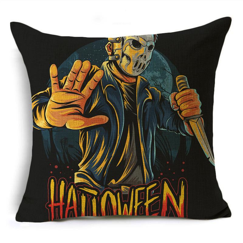 Halloween Horror Collection Themed Pillowcase Holiday Gift Party Decoration Sofa Cushion Cover 40*40cm/45*45cm/50*50cm
