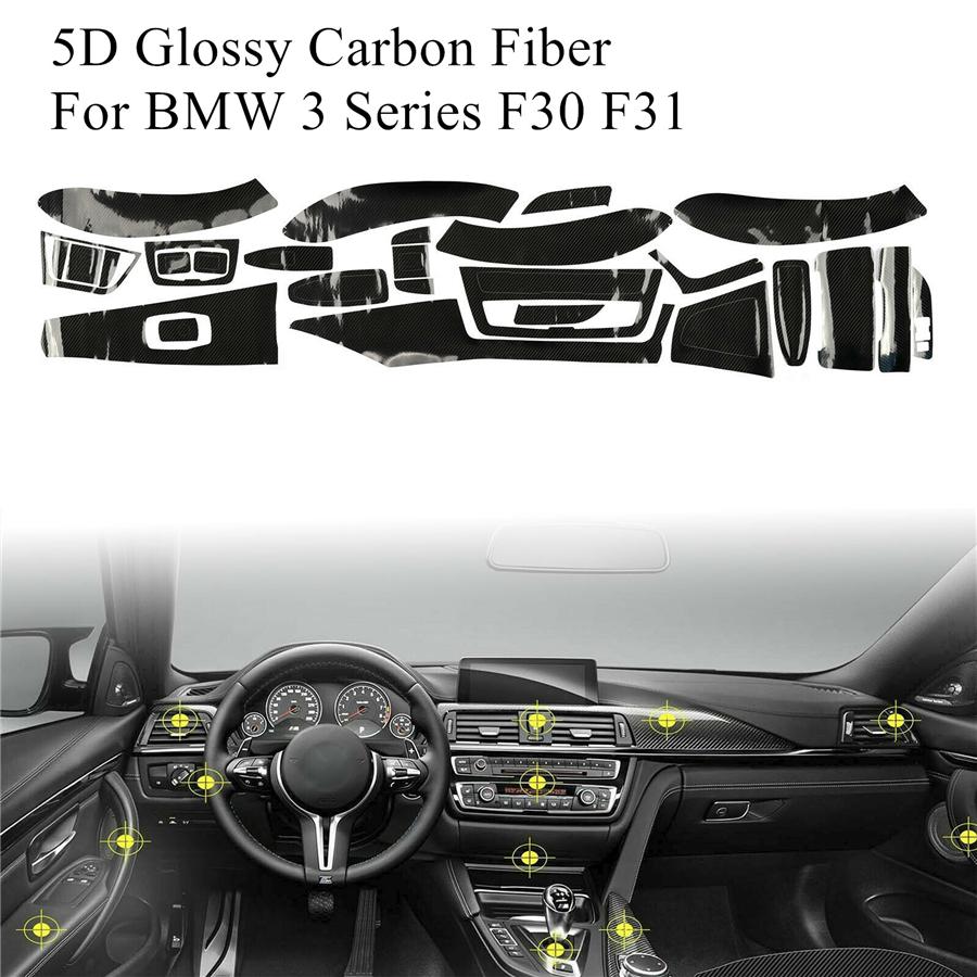5D Карбоновая отделка интерьера для BMW 3 серии F30 F31