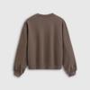 Gap Женская свободная толстовка с длинным рукавом и флокированным логотипом