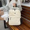 Solid Color Solid Color Shoulder Bag Korean Style Retro Backpack Sport Nylon Backpack  Children