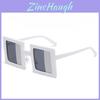 Modern Square Eyewear With Pc Frame And Colorful Silver Lenses For Casual Wear And Driving