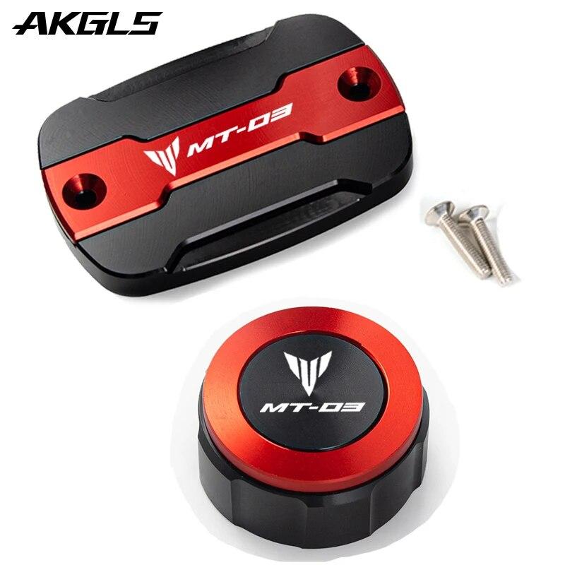 For Yamaha MT03 MT-03 2015-   2022 Motorcycle Front and Rear Brake Cylinder Main Fuel Tank Cap Fuel Cap Accessories