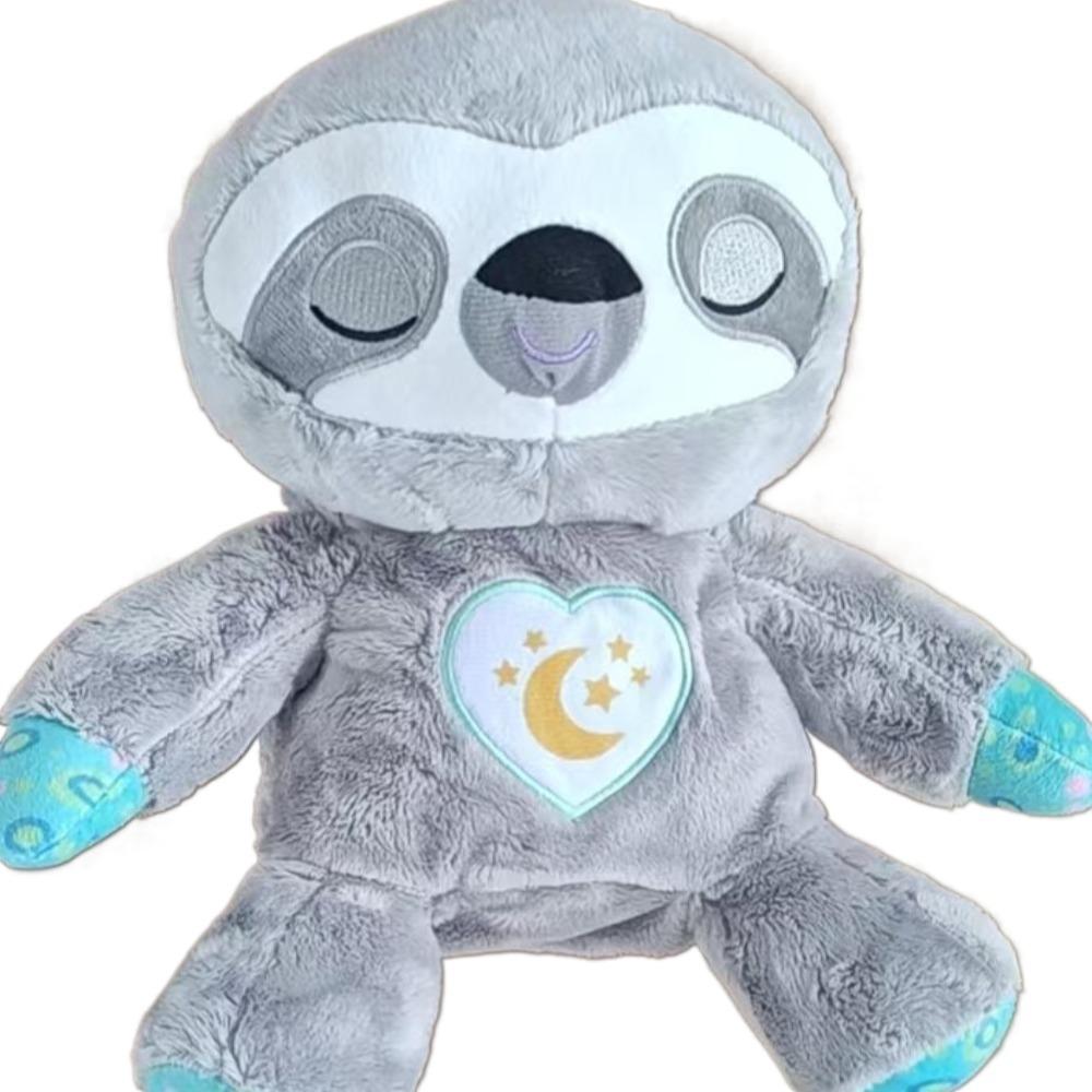 Simulation Sloth Breathing Toy Heart Baby Breath Toy Cute Sound Sleeping Doll  Newborn Toddler