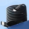 100 Вт Магнитная присоска USB A Type C Быстрая зарядка 5A 1 м кабель для передачи данных Удобное хранение для Samsung Xiaomi Phone Charge USB C шнур