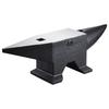 Cast Iron Anvil, 132 Lbs(60kg) Single Horn Anvil with Large Countertop and Stable Base, High Hardness Rugged Round Horn Anvil Blacksmith, for Bending,
