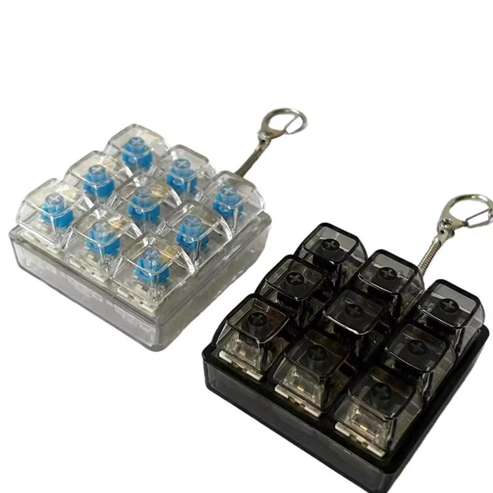 Keycap Finger Keyboard Key Button Decompression Toy Relaxing Fidget Keychain Adult