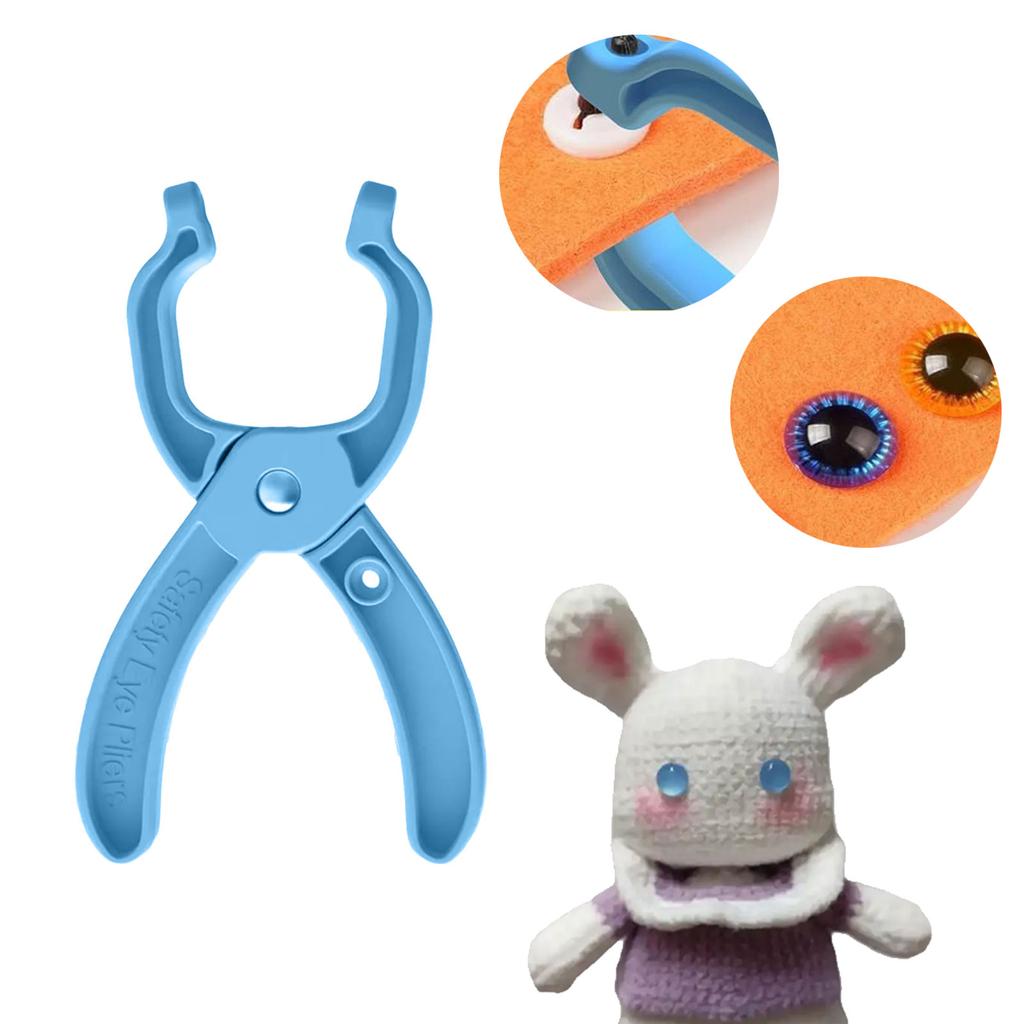 Safety Eye Tool Auxiliary Tool for Attaching Safety Eyes Ergonomic Handle Safety Eye Crochet Tool for Crocheting Project