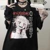 Женская футболка Harajuku Goth Женская футболка Эстетическая свободная панк темный гранж женские готические топы футболки одежда уличная одежда Y2k