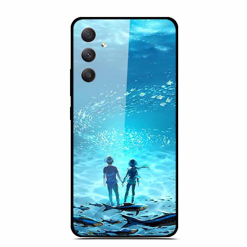 Закаленное стекло для телефона Samsung A35 5G - Персонализированный цветной дизайн