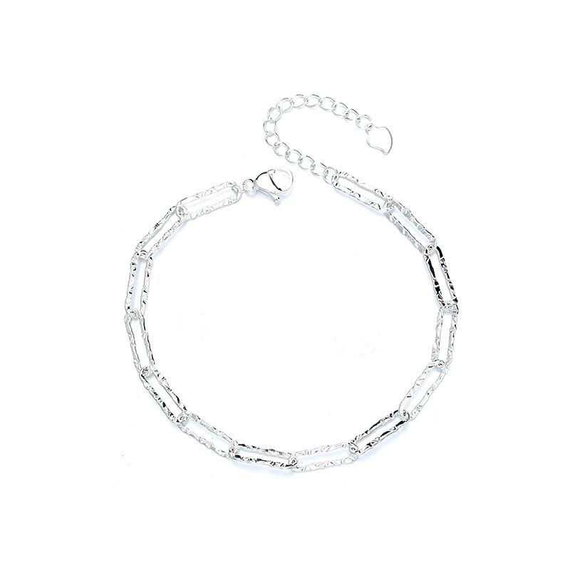 Sterling Silver S925 Silver Bracelet Dazzling Galaxy Chain for Women Sparkling Cold Style Personalized Baby's Breath Bracelet for Women