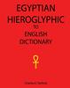The Egyptian Hieroglyphic To English Dictionary Book