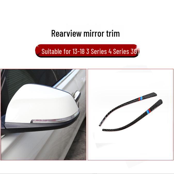 Модификация интерьера BMW 3 серии 320Li из углеродного волокна для F30: Декоративные накладки на панель КПП и воздуховоды центральной консоли.