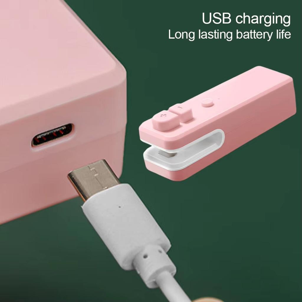 USB-перезаряжаемый запайщик пакетов 2-в-1 Портативная машина для запайки продуктов