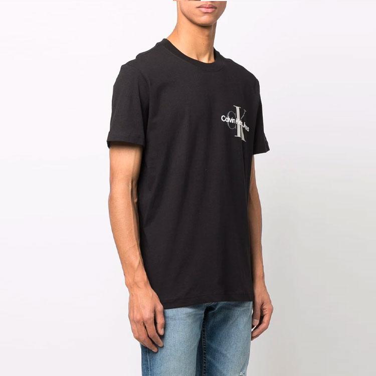 Calvin Klein Футболка с буквенным принтом, мужские топы, черная J30J319715-BEH