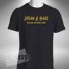 Drum and Bass Made In Britain T-Shirt Old Skool Retro Dance Jungle Small To 5XL