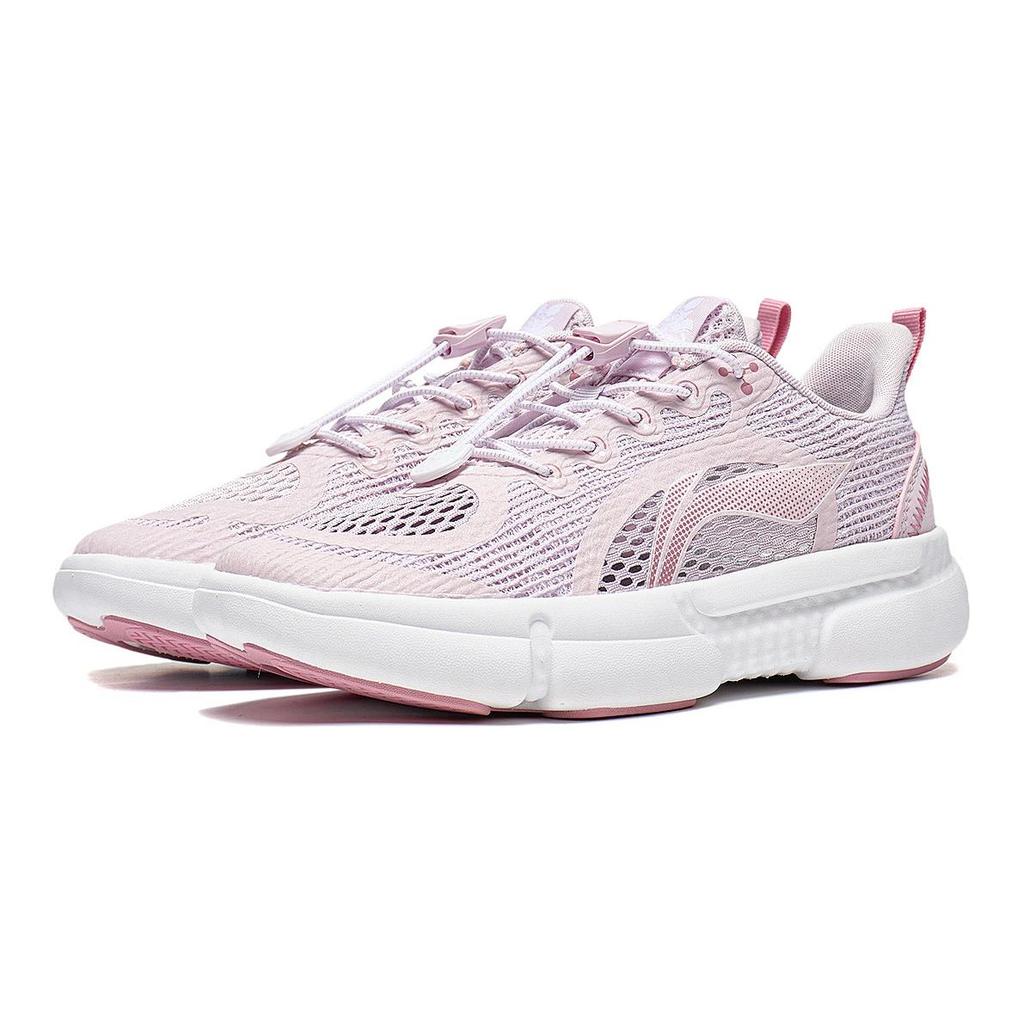 Li-Ning Cloud Zero Gravity 1.0 Non-Slip Shock Absorbing Durable Lightweight Casual Shoes Kids Shoes Ice-Pink YKCT068-2