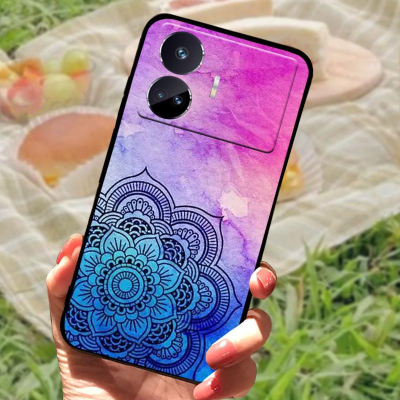 Чехол для Realme GT Neo 5 SE Популярный рисунок Черный силиконовый Мягкая задняя крышка Чехол для Realme GT Neo 5 SE 5SE Чехол для телефона Funda