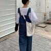 Unisex Retro Denim Overalls - Spring/Summer 2025 High-End Oversized Trendy Workwear Jumpsuit
