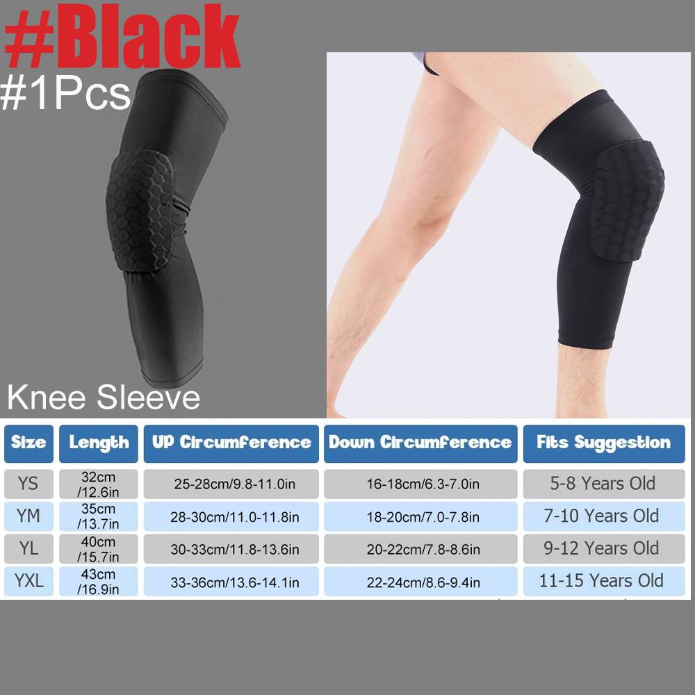 1 шт. спортивные налокотники для детей, компрессионные наколенники с сотовым заполнителем для баскетбола, футбола, волейбола, велоспорта