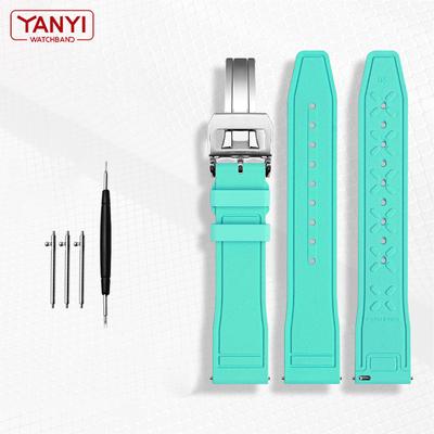 Ремешок из фторкаучука FKM для часов iwc, ремешок для часов IW388108 IW378001 IW388114 IW327010, водонепроницаемый резиновый ремешок для часов 20 мм, 21 мм, 22 мм