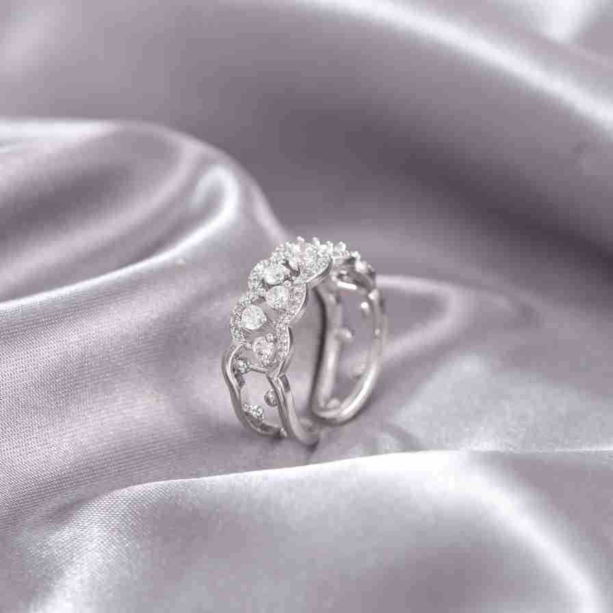 New Time Run Cross Ring, Niche Opening Adjustable Non Fading Ring