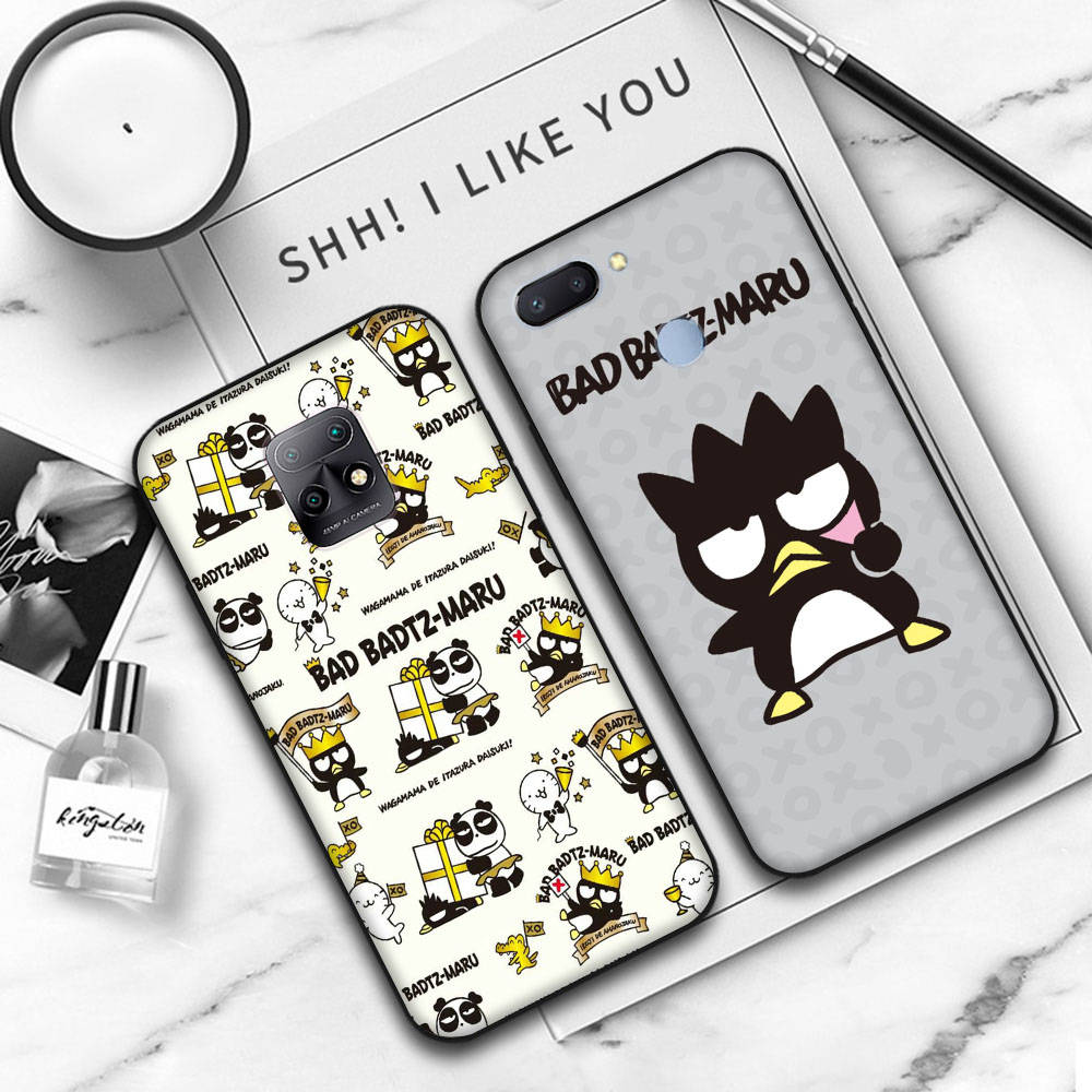 Черный чехол JZ14 Bad badtz-Maru для OPPO Reno 8 6 5 4 Pro Plus Find X3 A17 A3 A31 A38 A40 A53 A54 A55 A74 A76 A78 A77 A80 A94 A95 A96 Lite