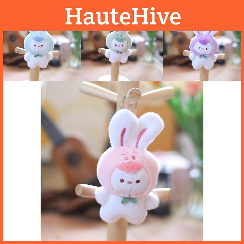 Очаровательный плюшевый брелок-зайчик, милый кролик, подвеска для сумки, мягкая набивная игрушка-кукла