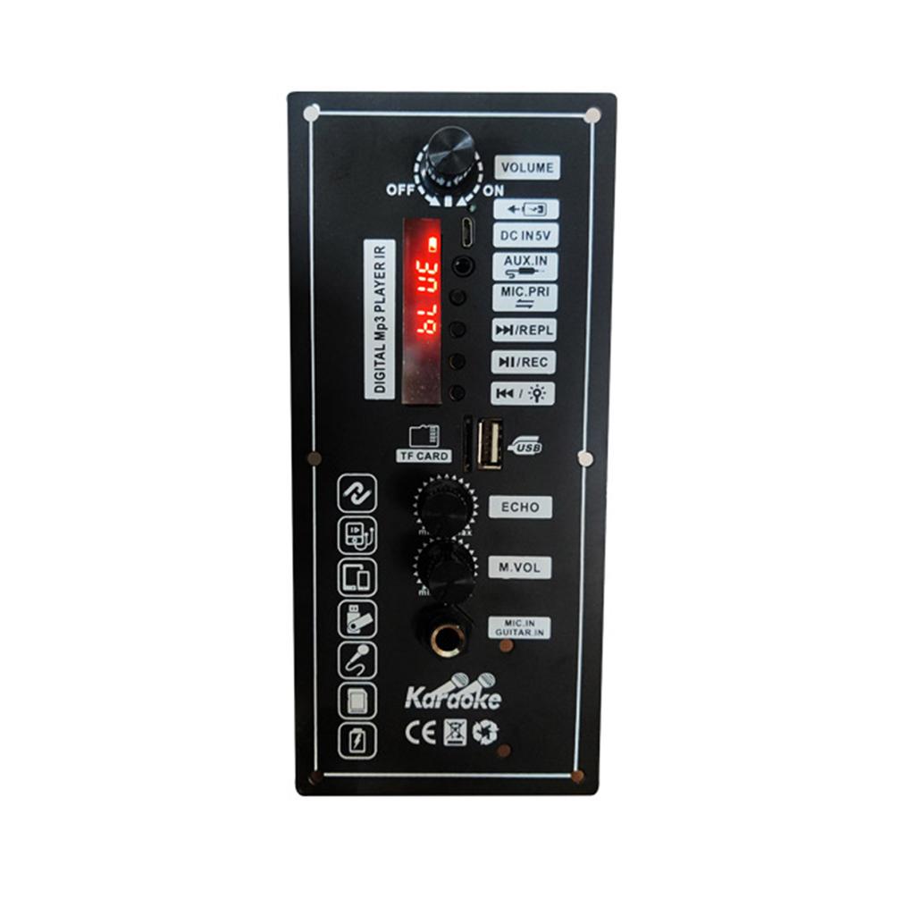 Плата усилителя мощности звука 3,7 В с поддержкой MP3 USB-плеера и дисплея TF-карты для автомобильного аудиодинамика для танцев на площади