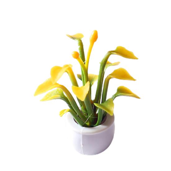 Мини-горшок, аксессуары, маленький горшок для растений, высокий кукольный домик, имитация декора