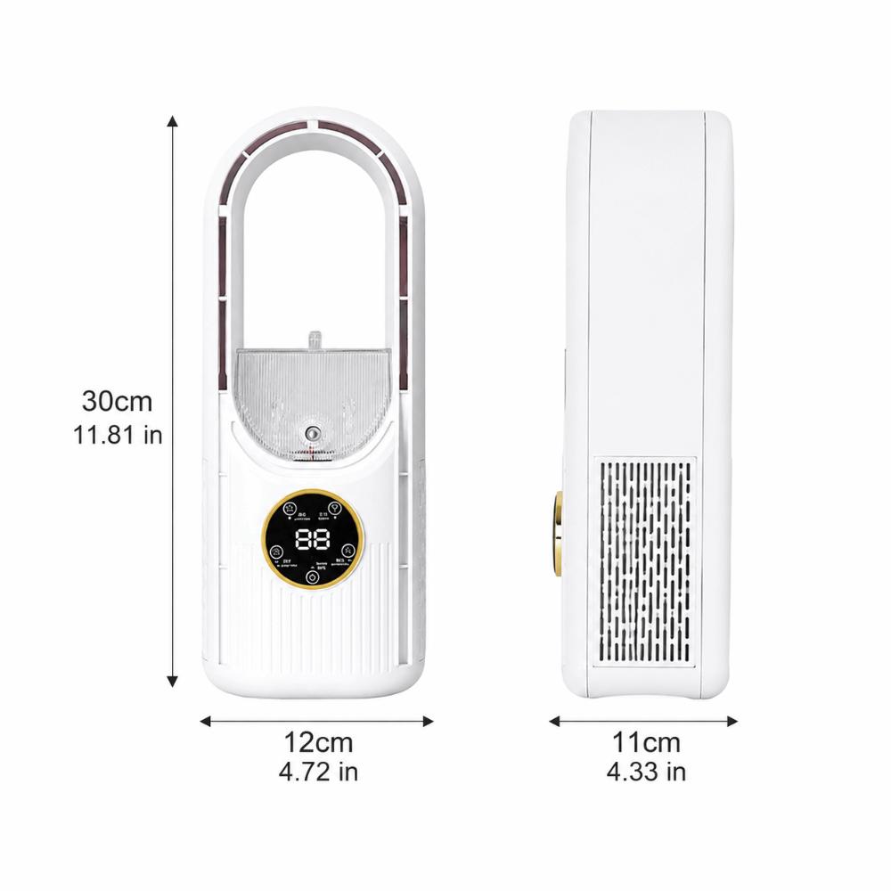 6 Speed USB Fan Silent Timer Leafless Fan Flexible Usage Electric Fan Desktops