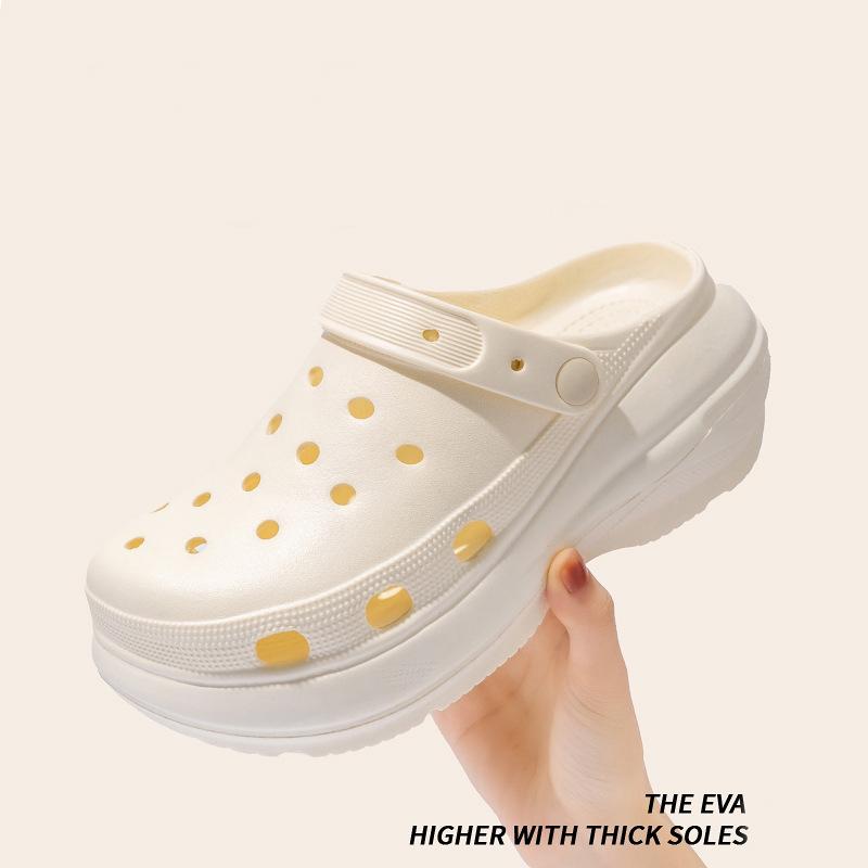 Hollow Out Chunky Platform Sandals Women Summer Thick Sole Eva Clogs Garden Shoes Woman Comfort Non Slip Beach Sandals