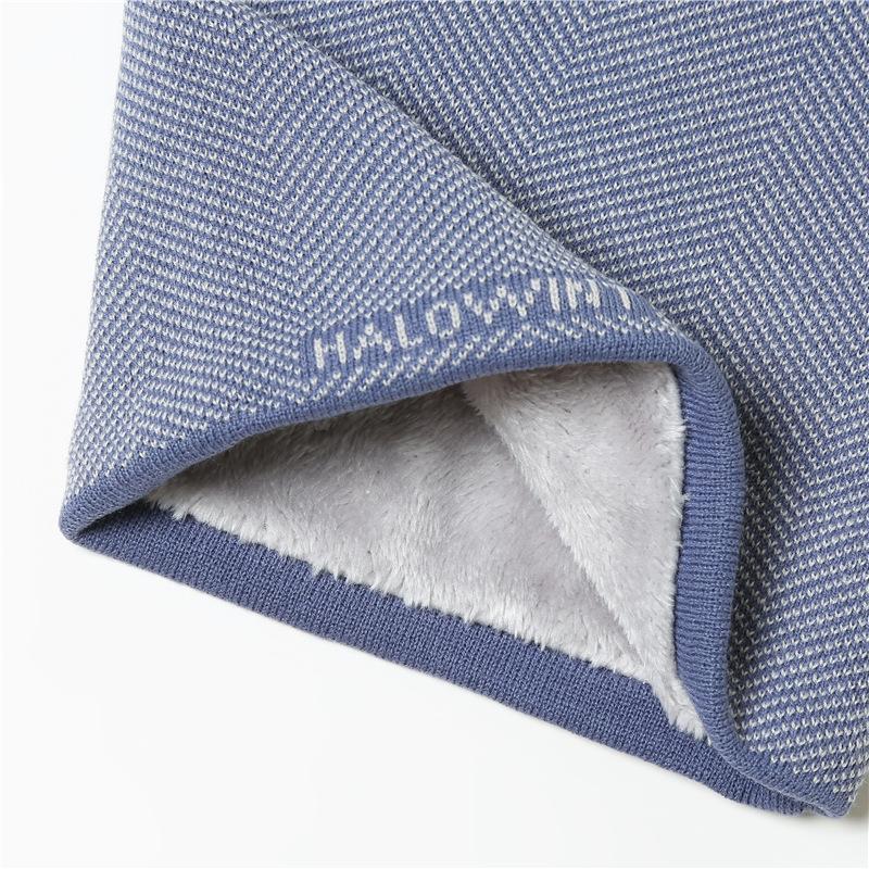 New Knitted Winter Warm Ring Neck Scarf Fashion Solid Men Women Outdoor Warm Full Face Mask with Plush Soft Muffler Bufanda