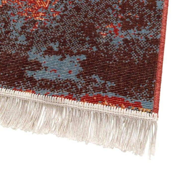 Tapis - THE DECO FACTORY - Vintage - Orange rouille beige - 120x170 cm - Rectangulaire