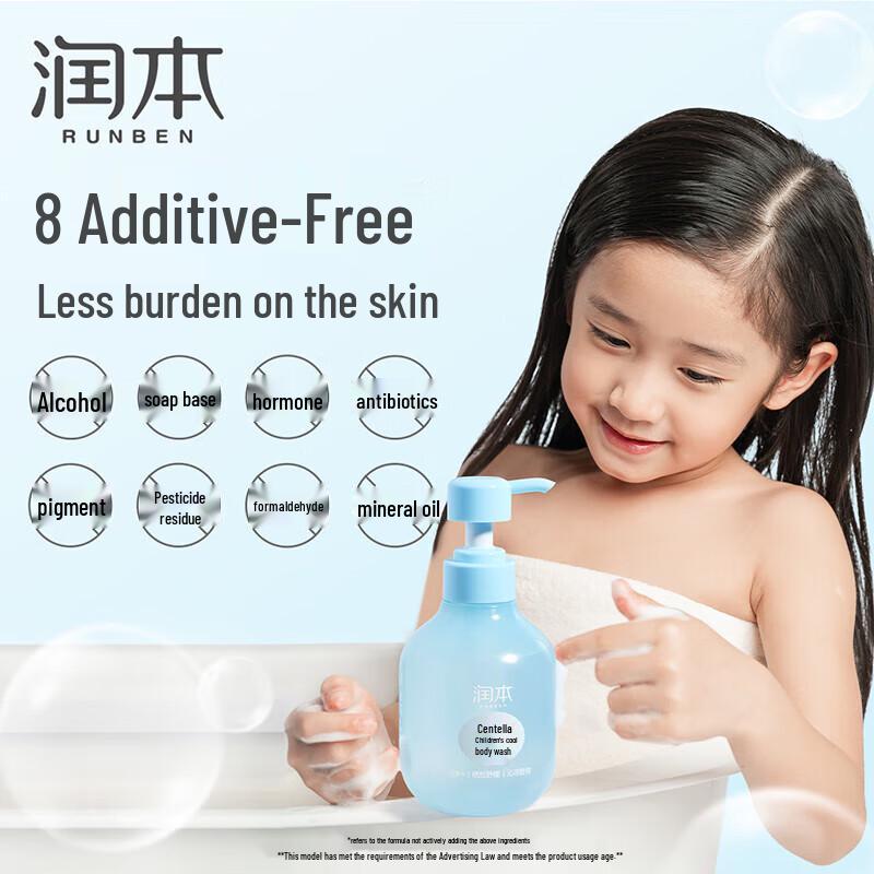 Охлаждающий гель для душа для детей Runben с центеллой азиатской