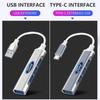 Новая автомобильная наклейка 2026 года Автомобильный USB-C хаб 4-в-1 Док-станция для ноутбука USB-разветвитель Преобразование мультиинтерфейсов Для Ford ST Line Focus 3 Mond