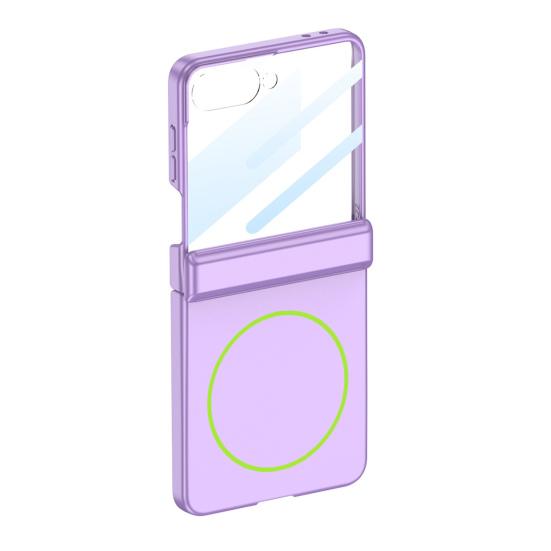 Чехол для телефона Samsung Z Flip 7 с магнитной защитой шарнира, защитный чехол со встроенной защитной пленкой для экрана, чехол для беспроводной зарядки