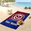 Portsmouth FC Personalized Printed Beach Towel Soccer Logo Support Custom Name Text Absorbent Towel For Sport Travel Special Gift