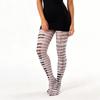 Elastic Piano Stockings Seamless Black White Pantyhose Funny Music Note Tights  Cosplay