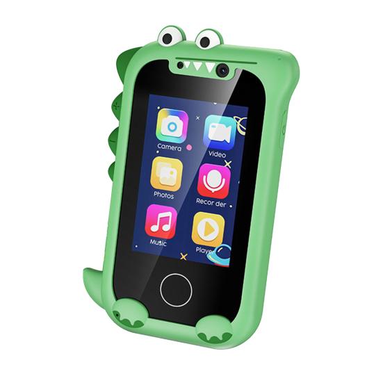 Сенсорный телефон для малышей с двойной камерой IPS с большим экраном для записи видео, детский смартфон, забавная обучающая игрушка