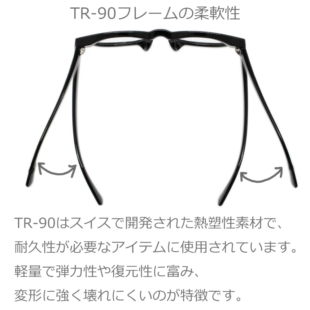 Очки для чтения Blue Light Cut Сделано в Японии Ретро очки Wellington Защита от ультрафиолета Очки для пожилых людей 002R [Eight Tokyo] Мужские [Линзы Sabae] 1.0