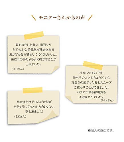 Hairdresser's glossy hair brush, static-removing type 0070-2230