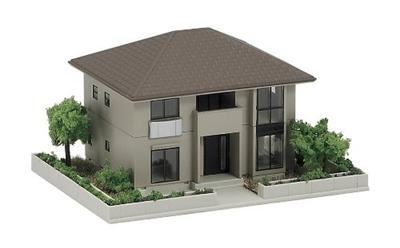 KATO N Gauge House with Garden 2 Brown Railway Model Supplies 23-404A