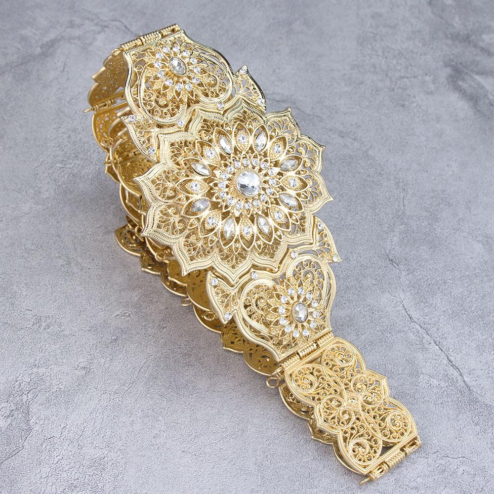 Poyasa Fashion Кавказский женский пояс для платья металлическая цепочка на талию регулируемая длина арабский свадебный ювелирный пояс