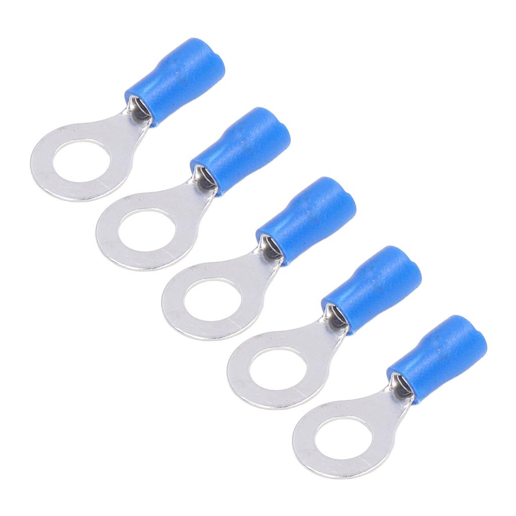 100 шт. Предварительно изолированные кольцевые клеммы Медные ПВХ Обжимные клеммные соединители для оборудования AWG 16?14