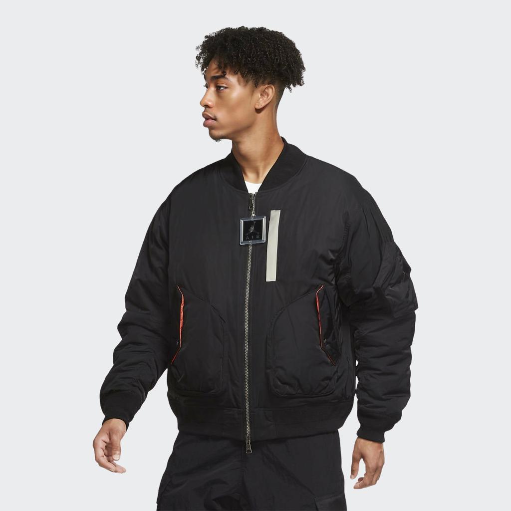 Jordan Ma-1 Flight Повседневная спортивная куртка Осенняя мужская верхняя одежда Черный CK6669-010