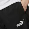 Puma Однотонная удобная куртка на молнии с воротником-стойкой, тканые длинные брюки со средней талией и манжетами, повседневный спортивный костюм для мужчин, черный 687105-01+685639-51