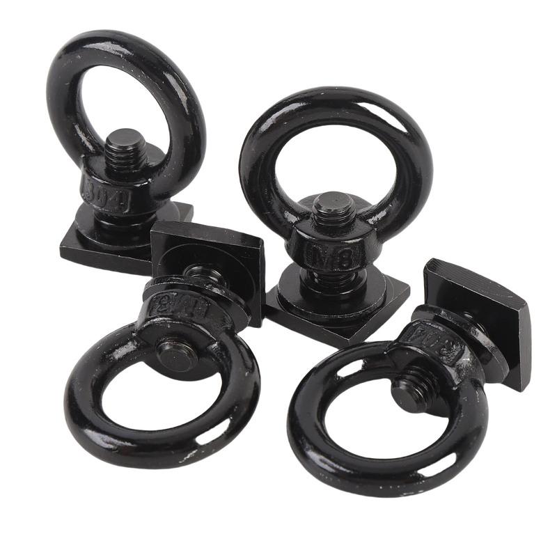 T Bolt Eye Nut Kit Stable Support Stainless Steel T Track Mount Tie Down High Hardness for Holding Tie Down Straps