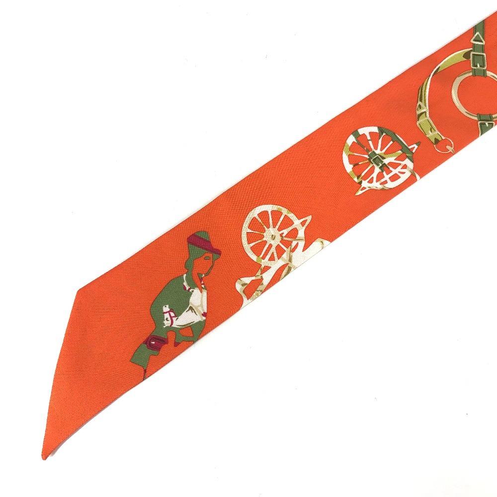 HERMES Twilly Twilly Bandeau Scarf Accessories Scarf silk Orange