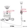Кухонная раковина Канализационный фильтр Слив для воды Сливное отверстие для раковины Сетчатый фильтр С тросиковым управлением Раковина для мытья овощей Слив с кнопочным управлением