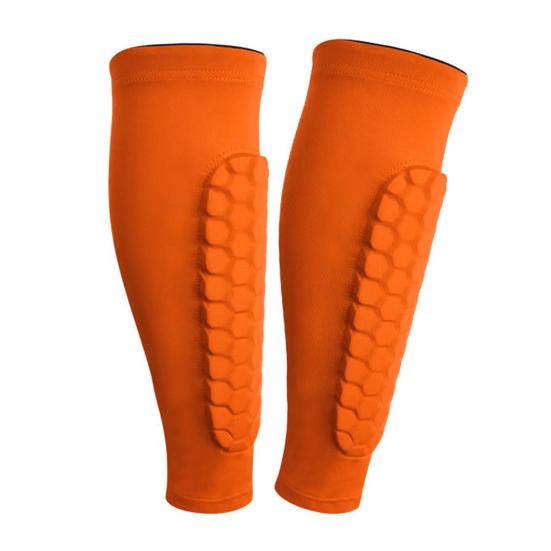 Футбольные щитки для голени для молодежи и взрослых, компрессионный рукав для голени с сотовыми накладками, спортивная защитная экипировка для футбола, бейсбола, катания на лыжах, хоккея